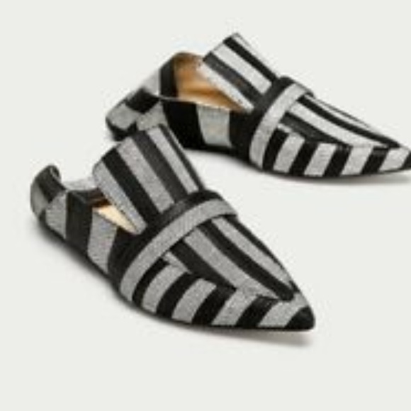Zara Shoes - Zara striped loafers size 40